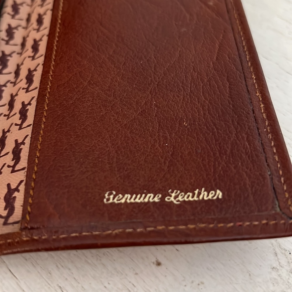 Vintage YSL Yves Saint Laurent brown wallet checkbook leather - Picture 8 of 8